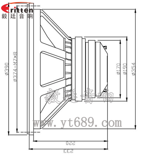 15寸200瓦舞臺(tái)音箱喇叭成品圖