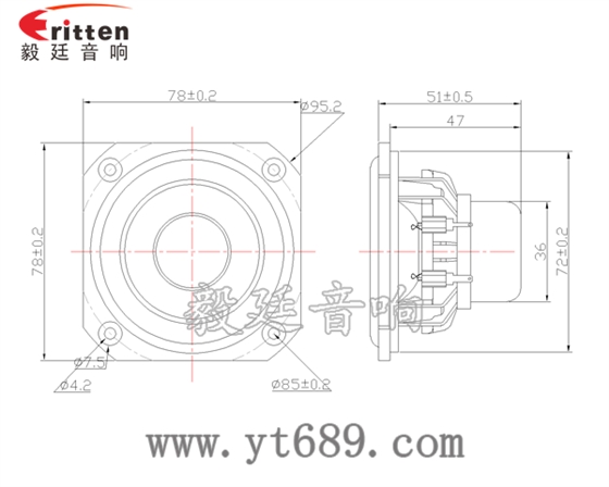 3寸25芯20W全頻喇叭成品圖 4寸同軸汽車音響喇叭成品圖