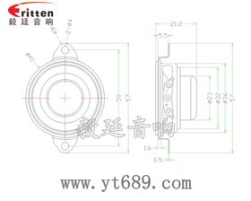 40mm16芯5瓦全頻喇叭成品圖 3瓦40mm外磁全頻喇叭成品圖