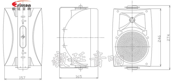 4寸掛壁音箱成品圖