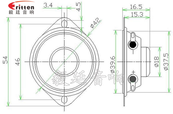 42mm12W藍(lán)牙音箱喇叭成品圖