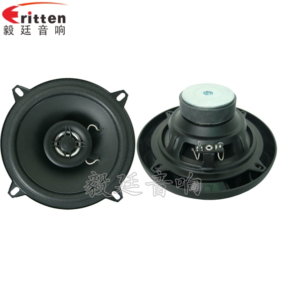 5.25寸25w同軸汽車?yán)日疵? border= 8''250w 重低音喇叭正反面