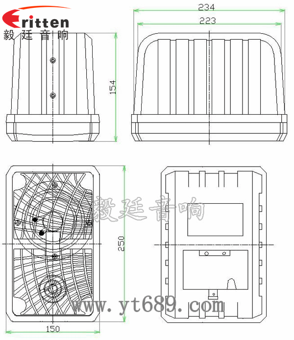 10寸專業(yè)音箱喇叭成品圖