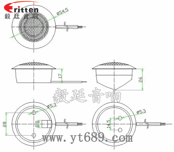 2寸20W25芯高音喇叭成品圖